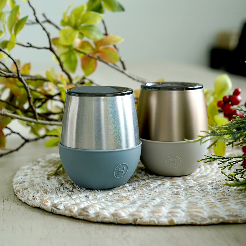 Silver Glitter Tumbler-Fjord 8 OZ