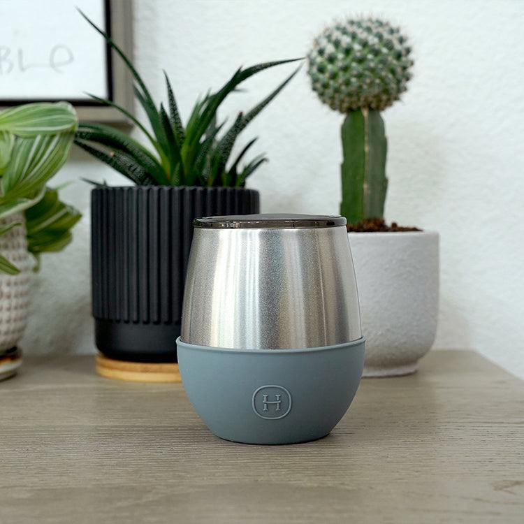 Silver Glitter Tumbler-Fjord 8 OZ