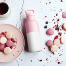 Rose Pink-Snow 16 Oz, HYDY - Water bottles, 18/8 (304) Stainless Steel, BPA Free, Reusable