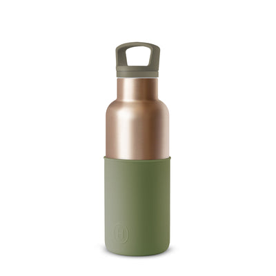 Metallic Fir-Army Green 16 Oz - HYDY® Reusable Water Bottles With Infuser