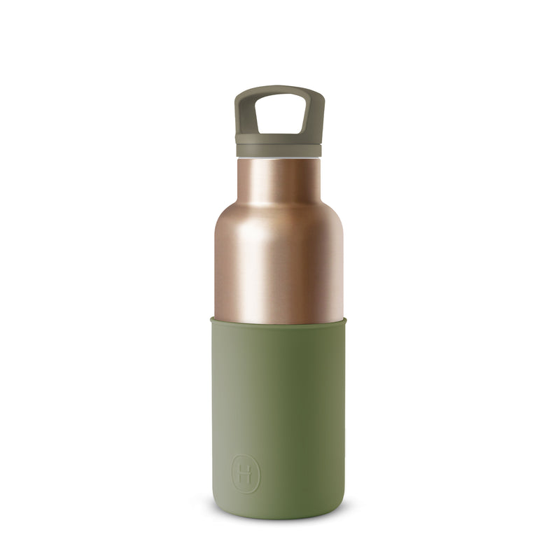 Metallic Fir-Army Green 16 Oz - HYDY® Reusable Water Bottles With Infuser
