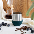 Silver Glitter Tumbler-PeacockGreen 8 OZ
