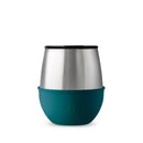 Silver Glitter Tumbler-PeacockGreen 8 OZ