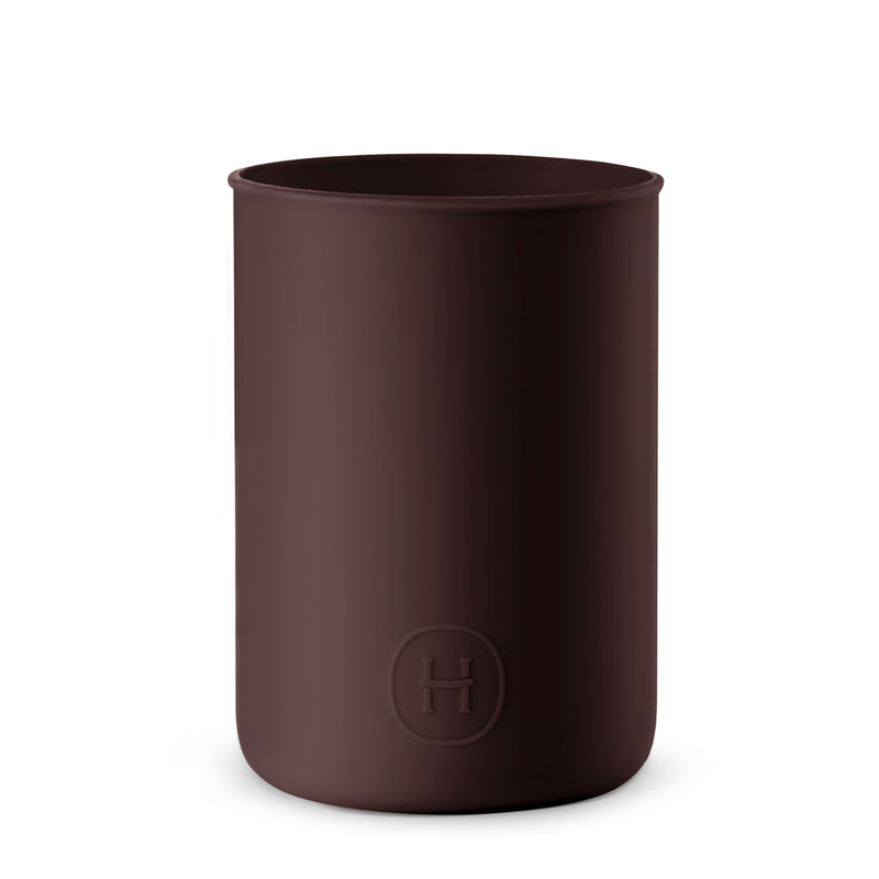 Silicone sleeve- Black Cherry, HYDY - Water bottles, 18/8 (304) Stainless Steel, BPA Free, Reusable