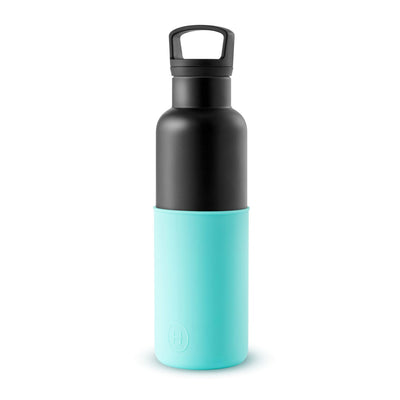 Black-Arctic Blue 20 Oz, HYDY - Water bottles, 18/8 (304) Stainless Steel, BPA Free, Reusable
