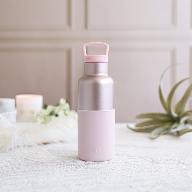 Pearl Pink-Cherry Blossoms 16 Oz - HYDY® Reusable Water Bottles With Infuser