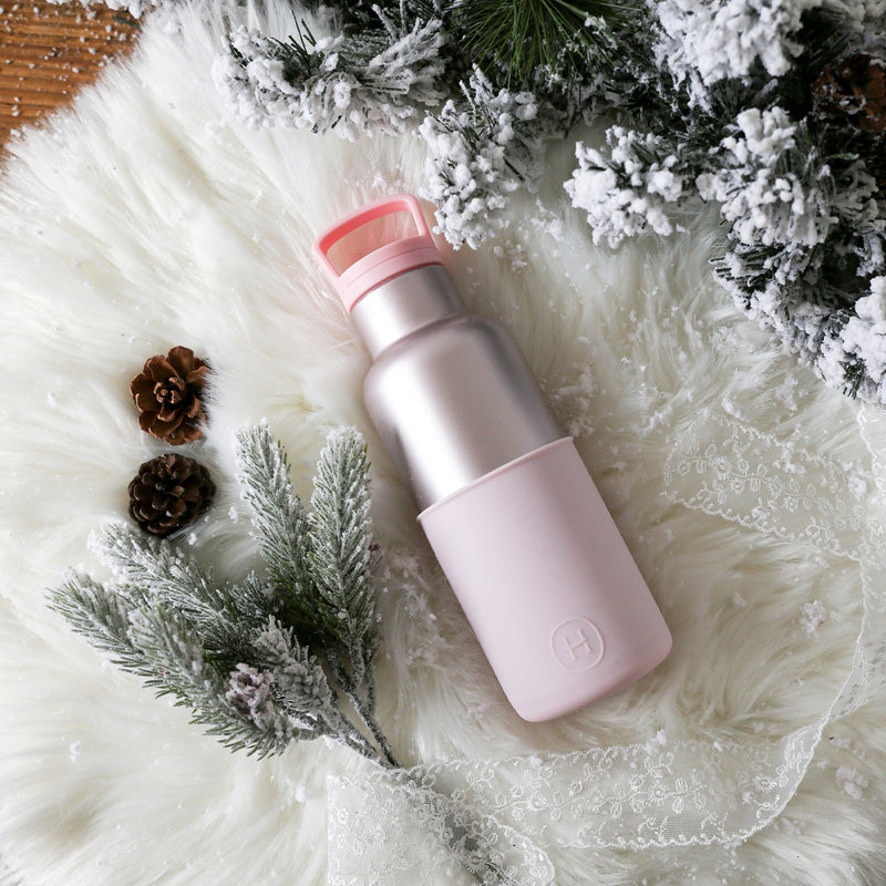 Pearl Pink-Cherry Blossoms 16 Oz - HYDY® Reusable Water Bottles With Infuser