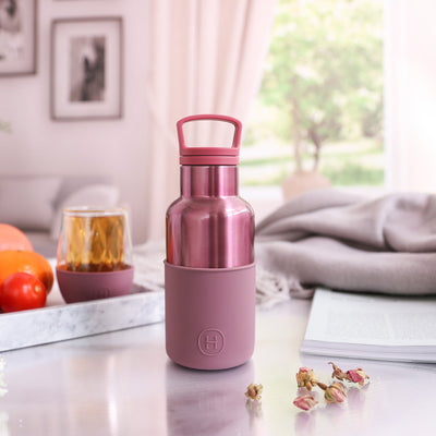Rose Gold-Dusty Rose 12 Oz, HYDY - Water bottles, 18/8 (304) Stainless Steel, BPA Free, Reusable