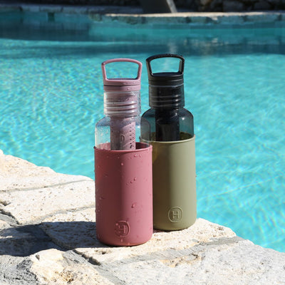 Charcoal-Seaweed Green 20 Oz, HYDY - Water bottles, 18/8 (304) Stainless Steel, BPA Free, Reusable