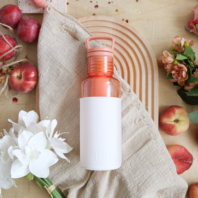 Peachy orange-White 20 Oz