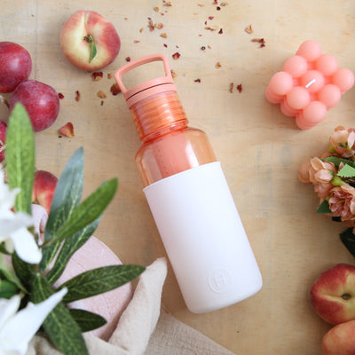 Peachy orange-White 20 Oz