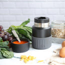 Black Food Jar - Metallic Grey 20 fl oz