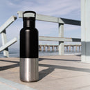 Black-Stainless natural silver 20 Oz, HYDY - Water bottles, 18/8 (304) Stainless Steel, BPA Free, Reusable